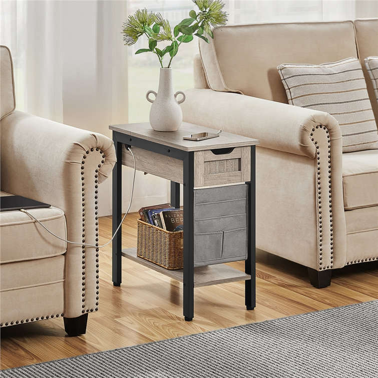 Trent Austin Design® Nagle End Table with Storage and BuiltIn Outlets